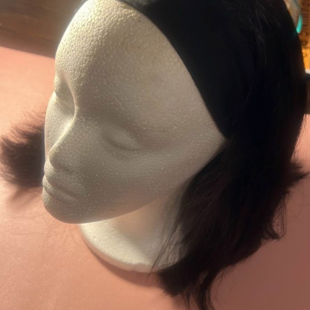 Headband wig 16 inches and natural black- all human hair